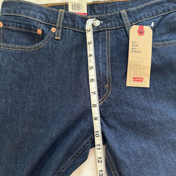 NWT New with Tags Levi's 511 Slim Fit Dark Wash Jeans W32 L30 - Picture 7 of 9